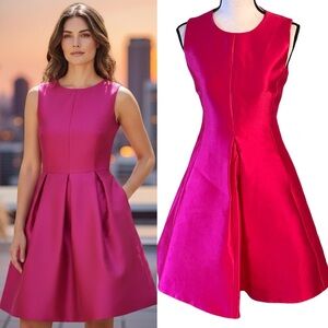 Kate Spade Fancy Meeting You Hot Pink Dress Size 0